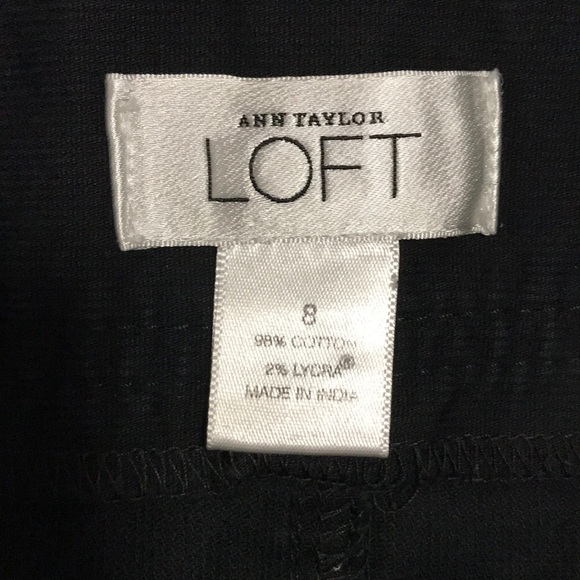 Ann Taylor LOFT navy blue shift casual skirt - Picture 2 of 6